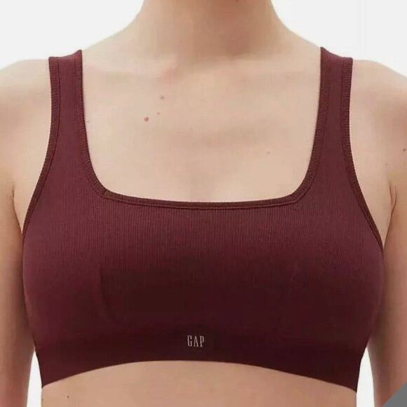GAP Other - NWT GapBody Logo Comfort Bralette GPW01052 Red Wine, Medium